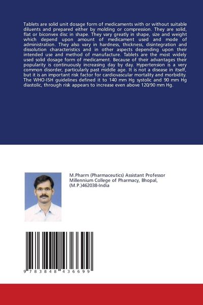 Produktbild: Design & Evalution of Valsartan and Hydrochlorothiazide Coated Tablets