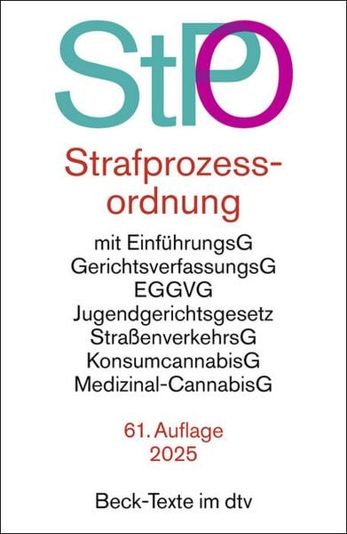 Produktbild: Strafprozessordnung
