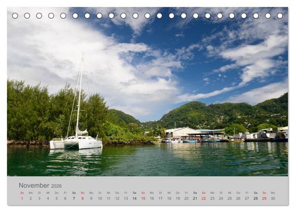 Produktbild: Lichtblicke - Seychellen (Tischkalender 2026 DIN A5 quer), CALVENDO Monatskalender