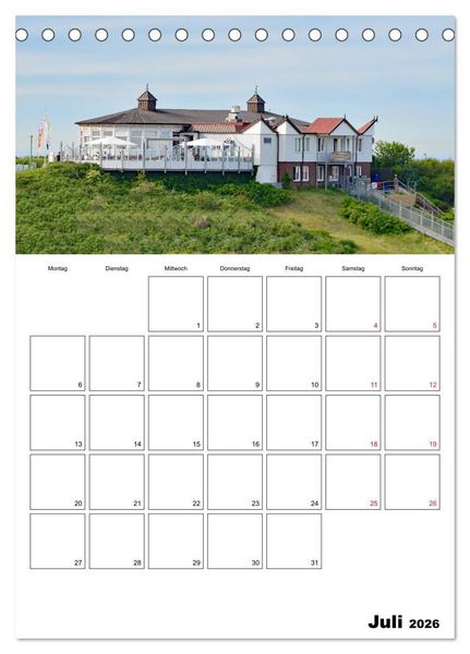 Produktbild: Langeoog - eine Trauminsel (Tischkalender 2026 DIN A5 hoch), CALVENDO Monatskalender