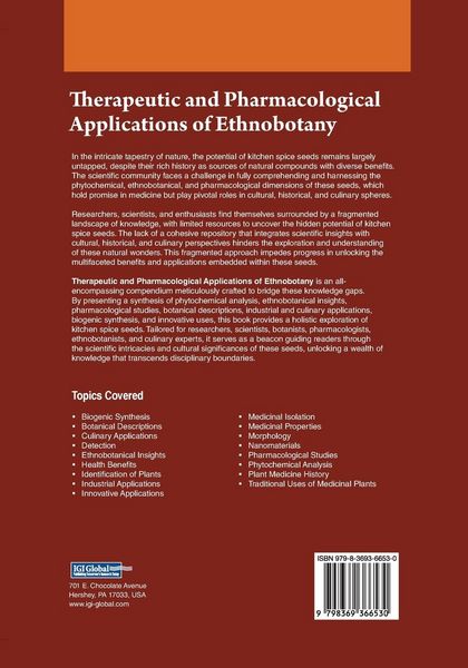 Produktbild: Therapeutic and Pharmacological Applications of Ethnobotany