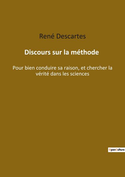 Produktbild: Discours sur la m&eacute;thode