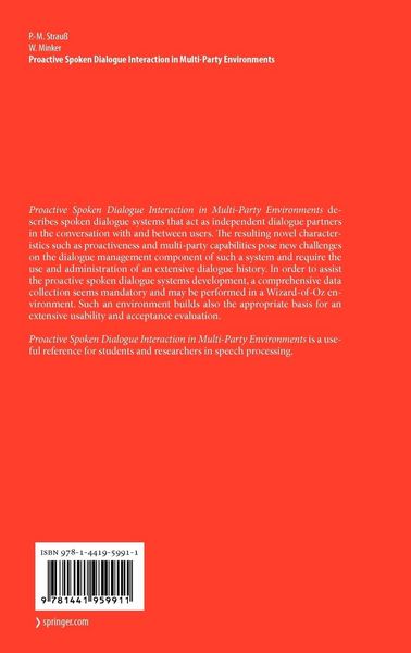 Produktbild: Proactive Spoken Dialogue Interaction in Multi-Party Environments