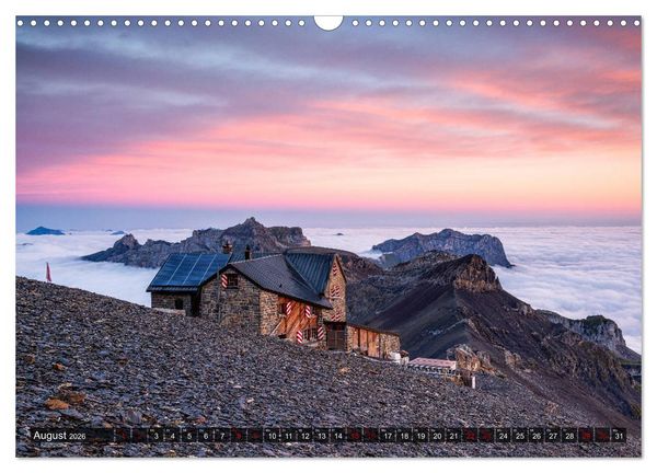 Produktbild: H&uuml;ttenzauber: Bergh&uuml;tten in den Alpen (Wandkalender 2026 DIN A3 quer), CALVENDO Monatskalender