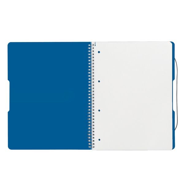 Produktbild: Herlitz Spiralblock A4 to go 80 Blatt kariert blau