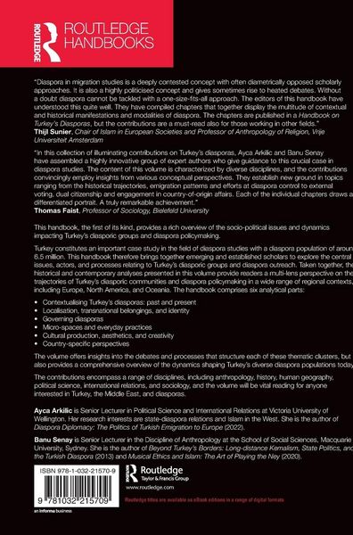 Produktbild: Routledge Handbook of Turkey's Diasporas