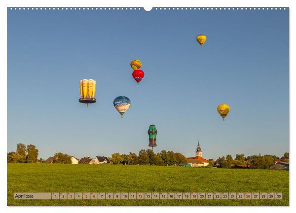 Produktbild: Montgolfiade der Ballone im Sauerland (hochwertiger Premium Wandkalender 2026 DIN A2 quer), Kunstdruck in Hochglanz