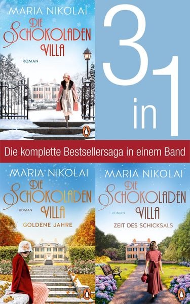 Produktbild: Die Schokoladenvilla Band 1-3: Die Schokoladenvilla/ Goldene Jahre/ Zeit des Schicksals (3in1-Bundle)
