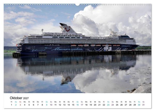 Produktbild: Riesen der Meere - Kreuzfahrtschiffe (hochwertiger Premium Wandkalender 2027 DIN A2 quer), Kunstdruck in Hochglanz