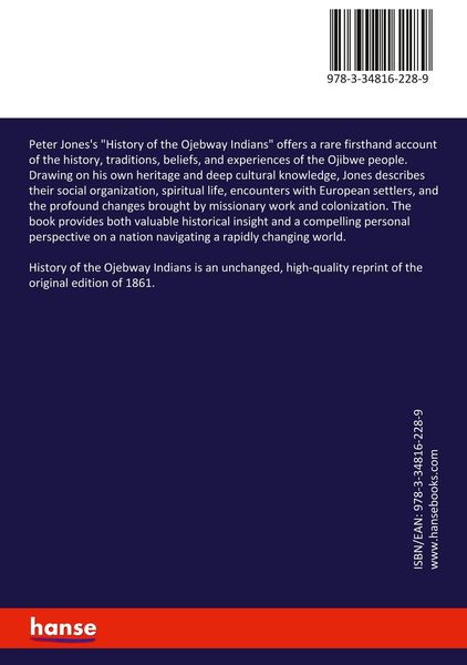 Produktbild: History of the Ojebway Indians