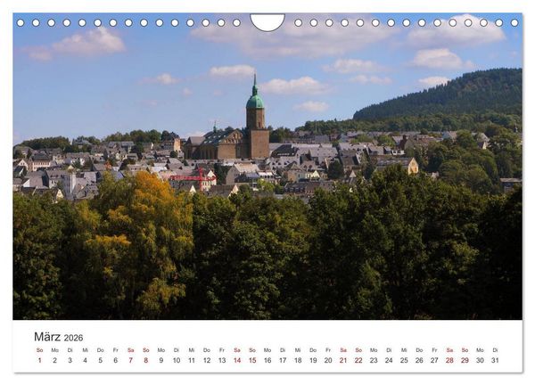 Produktbild: Annaberg - Hauptstadt des Erzgebirges (Wandkalender 2026 DIN A4 quer), CALVENDO Monatskalender