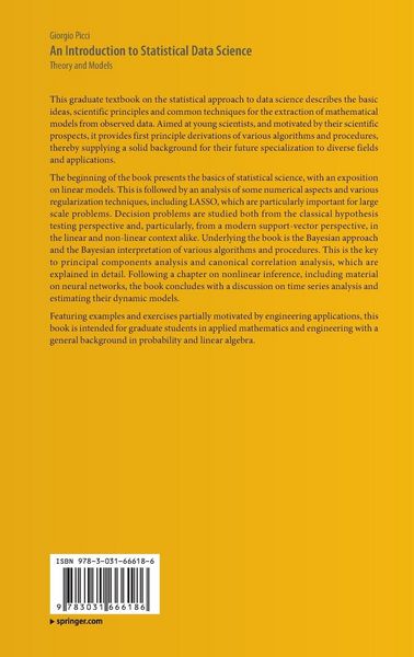 Produktbild: An Introduction to Statistical Data Science