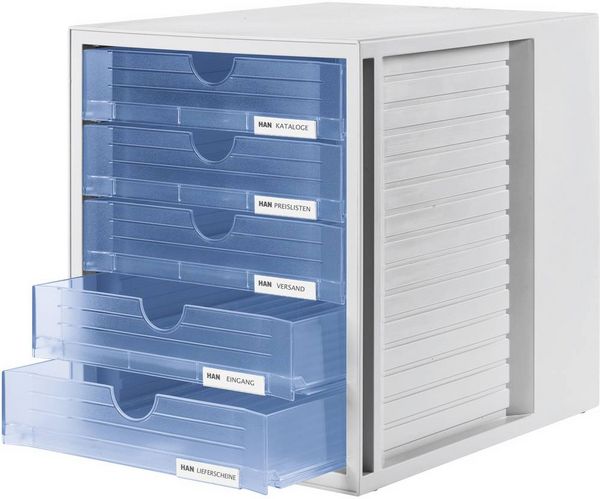 Produktbild: HAN Schubladenbox, 5 Sch&uuml;be, Geh&auml;use: lichtgrau (81420577)
