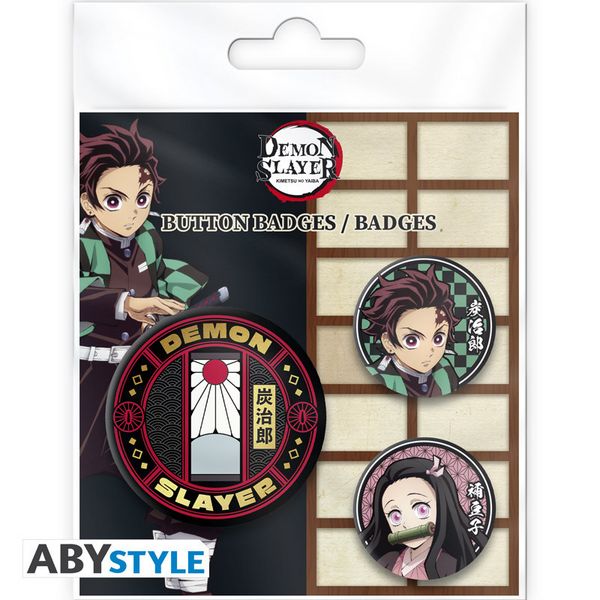 Produktbild: DEMON SLAYER - Badge Pack - Tanjiro & Nezuko S2