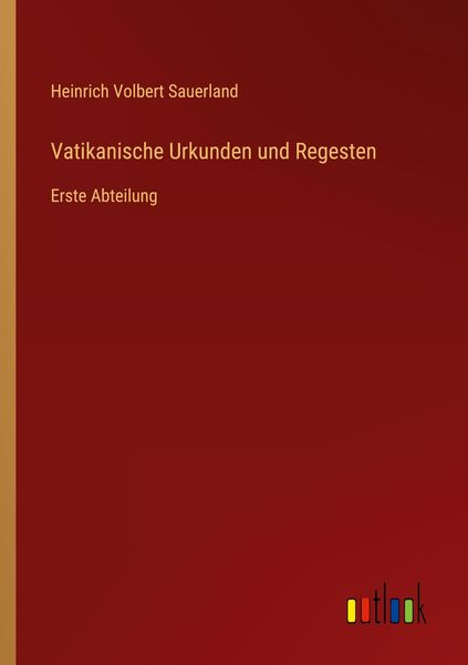 Produktbild: Vatikanische Urkunden und Regesten