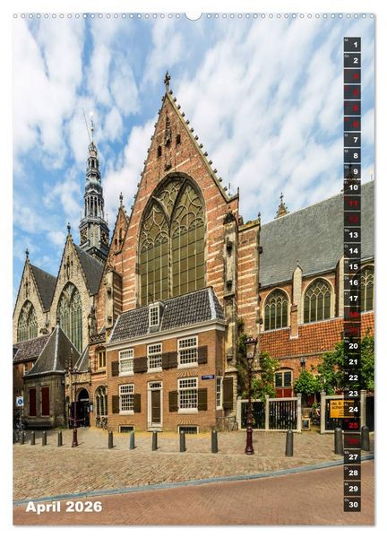 Produktbild: AMSTERDAM Charmantes Stadtherz (Wandkalender 2026 DIN A2 hoch), CALVENDO Monatskalender