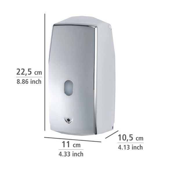 Produktbild: Infrarot Seifenspender Mod. Treviso Chrom 650 ml, automatischer Fl&uuml;ssigseifen-Spender, 650 ml