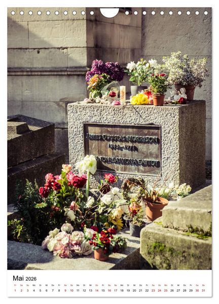 Produktbild: Le Cimeti&egrave;re du P&egrave;re-Lachaise in Paris (Wandkalender 2026 DIN A4 hoch), CALVENDO Monatskalender