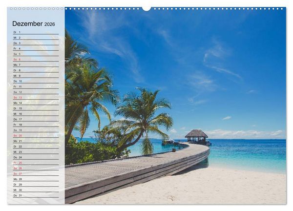 Produktbild: S&uuml;dseetr&auml;ume. Paradiese im Pazifik (hochwertiger Premium Wandkalender 2026 DIN A2 quer), Kunstdruck in Hochglanz