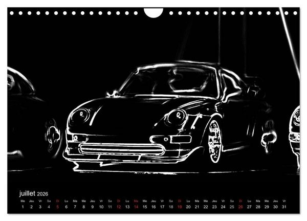 Produktbild: 911 Lignes (Calendrier mural 2026 DIN A4 vertical), CALVENDO calendrier mensuel