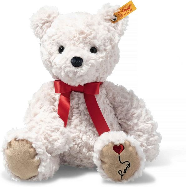 Produktbild: Steiff 113833 - Soft Cuddly Friends, Teddyb&auml;r Jimmy Love, wei&szlig;, 30cm