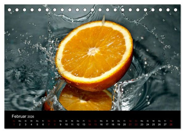 Produktbild: Erfrischend fruchtig (Tischkalender 2026 DIN A5 quer), CALVENDO Monatskalender