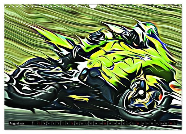 Produktbild: Fullspeed on two Wheels (Wandkalender 2026 DIN A3 quer), CALVENDO Monatskalender
