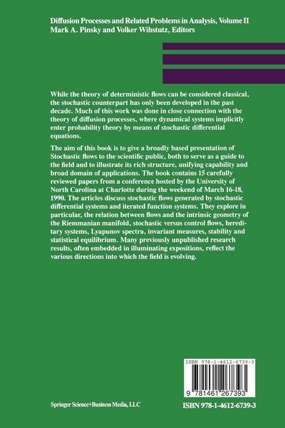 Produktbild: Diffusion Processes and Related Problems in Analysis, Volume II