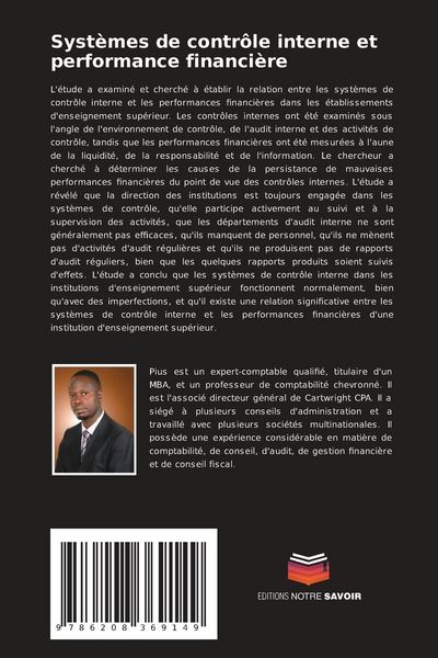 Produktbild: Syst&egrave;mes de contr&ocirc;le interne et performance financi&egrave;re
