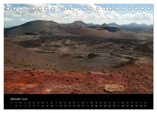Produktbild: Unterwegs auf Lanzarote (Tischkalender 2026 DIN A5 quer), CALVENDO Monatskalender