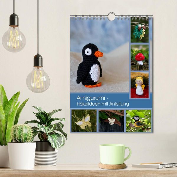 Produktbild: Amigurumi - H&auml;kelideen mit Anleitung (Wandkalender 2026 DIN A4 hoch), CALVENDO Monatskalender