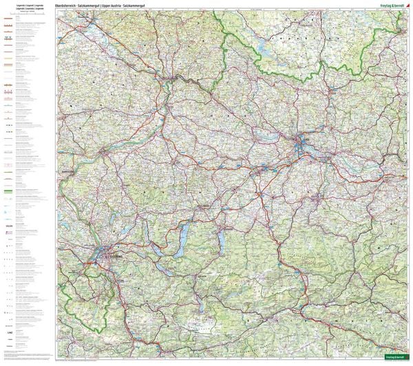 Produktbild: freytag & berndt Stra&szlig;enkarte Ober&ouml;sterreich - Salzkammergut 1:200.000
