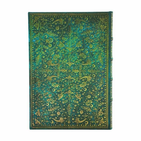 Produktbild: Emerald Flower (Nature's Grace) Midi Unlined Hardcover Journal (Elastic Band Closure)