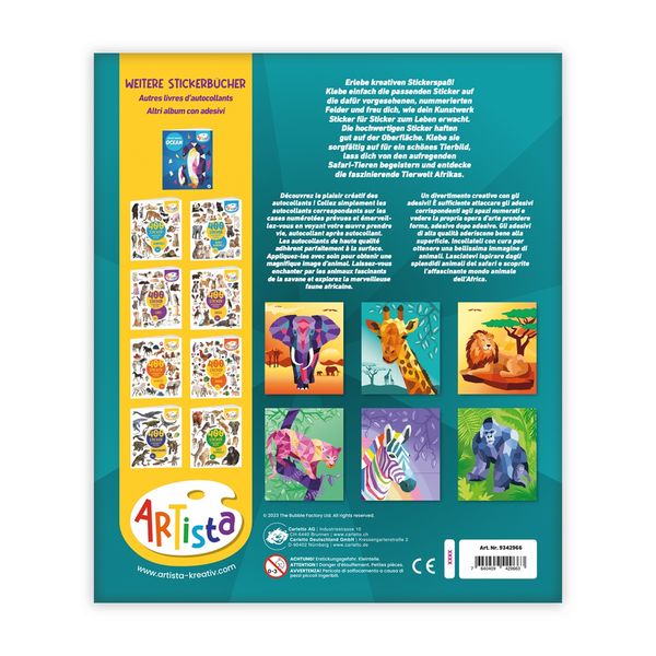 Produktbild: Sticker Painting Buch Safari (MQ3)