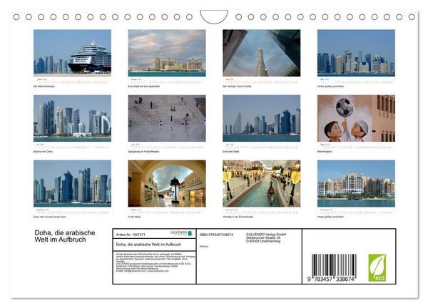 Produktbild: Doha, die arabische Welt im Aufbruch (Wandkalender 2026 DIN A4 quer), CALVENDO Monatskalender