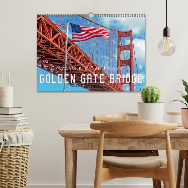 Produktbild: Golden Gate Bridge - Synonym f&uuml;r San Francisco (Wandkalender 2026 DIN A3 quer), CALVENDO Monatskalender
