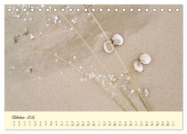 Produktbild: Nordsee &ndash; D&uuml;nen, Sand, Wasser und Wolken (Tischkalender 2026 DIN A5 quer), CALVENDO Monatskalender