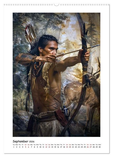 Produktbild: The Timeless Art of Archery (High Quality Premium Wall Calendar 2026 DIN A2 portrait),CALVENDO 12 Month Wall Calendar