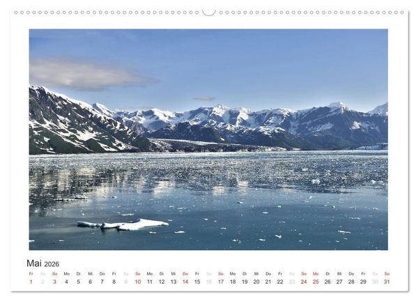 Produktbild: ALASKA Gletscher EIS (Wandkalender 2026 DIN A2 quer), CALVENDO Monatskalender