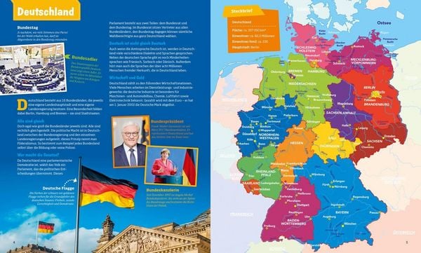 Produktbild: WAS IST WAS Stickeratlas Bundesl&auml;nder Deutschland