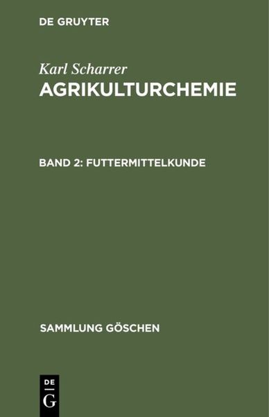 Produktbild: Futtermittelkunde
