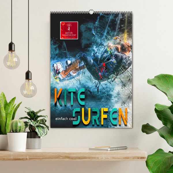 Produktbild: Kitesurfen - einfach cool (Wandkalender 2026 DIN A2 hoch), CALVENDO Monatskalender