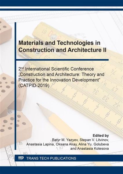 Produktbild: Materials and Technologies in Construction and Architecture II