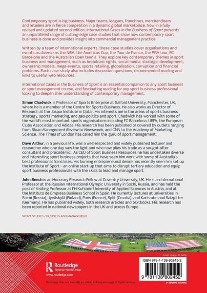 Produktbild: International Cases in the Business of Sport