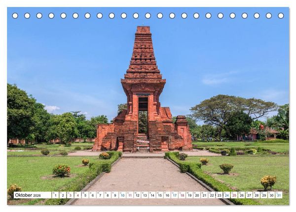 Produktbild: Java, Indonesische Insel im Feuerring (Tischkalender 2026 DIN A5 quer), CALVENDO Monatskalender