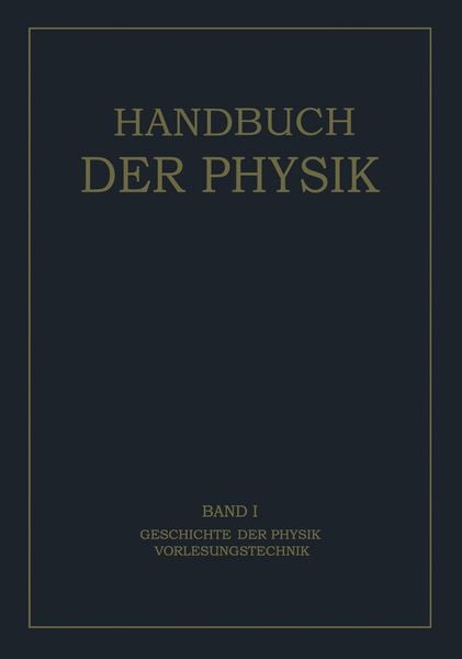 Produktbild: Geschichte der Physik Vorlesungstechnik