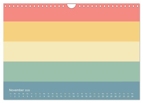 Produktbild: 70er Jahre Bastelkalender - DIY Kreativ-Kalender zum Selbstgestalten (Wandkalender 2026 DIN A4 quer), CALVENDO Monatskalender