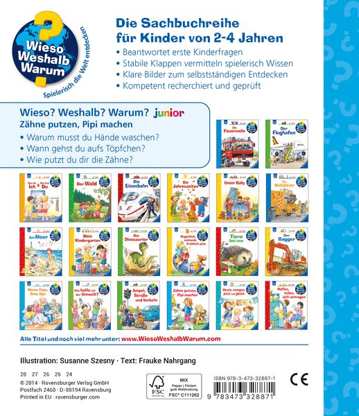 Produktbild: Z&auml;hne putzen, Pipi machen / Wieso? Weshalb? Warum? Junior Band 52