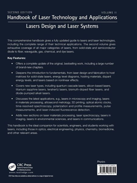 Produktbild: Handbook of Laser Technology and Applications