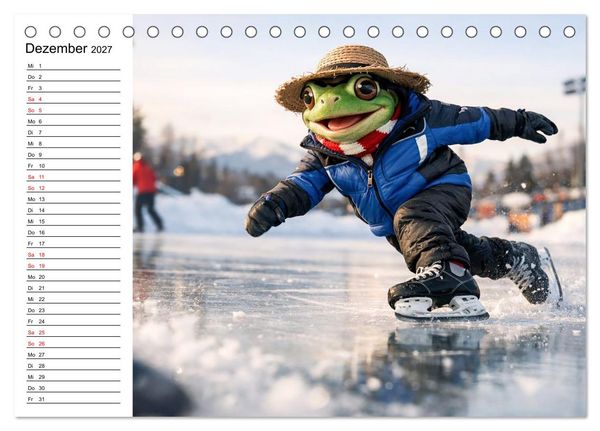 Produktbild: Sportfrosch (Tischkalender 2027 DIN A5 quer), CALVENDO Monatskalender